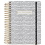 C.R. Gibson Cahier 3 en 1 noir et blanc « All The Things » vierge