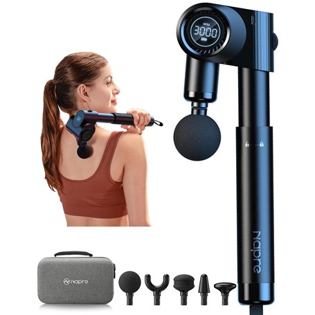 Pistolet de Massage Musculaire Napre Appareil de Massage Masseur de Muscle Profonds