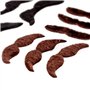 Nuluxi Auto-adhésives Faux Moustache Set Fausses Moustaches Set Nouveauté Fausses Moustaches Convient pour Soirées Costumées Fêt