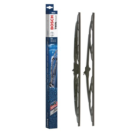 Bosch Balais d'Essuie–Glace Plats Conventionnel Twin Spoiler 602S