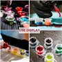 Lot de 300 capuchons d'encre de tatouage avec 2 porte-gobelets, 100 petits, 100 moyens, 100 grands capuchons d'encre de tatouage