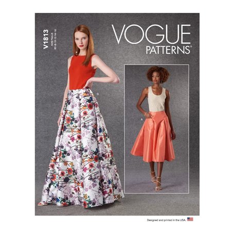 Vogue Patterns V1813B5 Jupe/pantalon pour femme B5 (36-38-40-42-44)