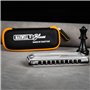 East top Harmonica Advanced Overblow and Bending Harmonica 10 trous Blues Mouth Orgue avec couverture argentée Harmonicas blues 