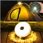 FOMYHEARD 10M Chaîne Lumineuse de Camping Enroulable
