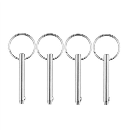 4 Pcs Goupilles à dégagement rapide Broches à dégagement marin rapide en acier inoxydable avec extrémité à boule à ressort acces
