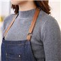 Dusenly Tablier de cuisine unisexe en denim avec poche réglable en jean avec 3 poches pour femme et homme Cuisine, jardin et res