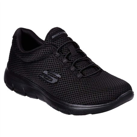 Skechers Femmes Sommets Formateurs - Noir - UK 2.5