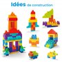 MEGA Bloks Coffret de Construction Maxi Sac de Construction avec 150 gros blocs de construction colorés et 1 sac de rangement, p