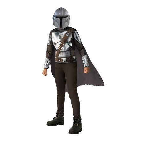 RUBIES - STAR WARS Officiel - Costume Le Mandalorien - Taille 5-6 Ans - Déguisement Classique Enfant avec Combinaison