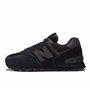 New Balance Homme NB 574 Sneakers, Noir (Triple Black Eve), 44 EU