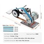 VEVOR Ponceuse à bande, 762x25,4 mm, polisseuse à bande vitesse variable avec VFD, rectifieuse de polissage 550 W, 2 moules de m