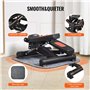 VEVOR Mini Stepper à Torsion pour Exercices à Domicile, Stepper d’Appartement Hydraulique avec Bandes de Résistance, Équipement 