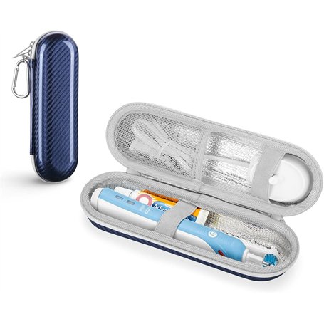 Étui de voyage pour brosse à dents électrique Braun Oral B/Oral-B Pro/ Sonicare Electric Toothbrush avec rangement d'accessoires