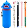 Étui École 2 en 1 en Silicone Souple + 4 Stylo gel Effaçable