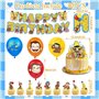 Joyeux Anniversaire Bannière Ballon Cupcake Topper p