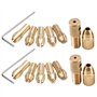 Gasea 14pcs Mini Collet Mandrin Pour Mini Perceuse Électrique Collet Drill Chuck en Laiton Set Mandrin de Serrage Pour 0.5-3mm A