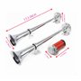 YIYIDA Klaxon de voiture Air Horn 24V Klaxon de bateau Klaxon d'air de voiture Double tube zinc chromé argenté 170db Trompette d