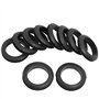 sourcingmap 10pcs Passe Fils Œillet en Caoutchou Joint Passe-Câble Bagues Anneaux d'étanchéité Rondelle protection Fil Noir 40 m