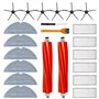 AMZJMT Pack de 22 accessoires Roborock S7,Pièces de rechange pour Roborock S7/S7+/T7S Plus/T7,2 brosses principales,6 filtres,6 