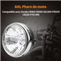 AHL 12V Phare Avant Compatible avec CB400 CB500 CB1300 Hornet 250/600/900 VTEC400 VTR250 CB250