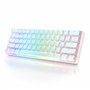 HKKB GK61 Mechanical Gaming Keyboard 60 Percent | 61 RGB Rainbow LED Backlit Programmable Keys | USB Wired | for Mac and Windows