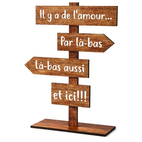 Décoration de Mariage en Bois pour Table Ornement Amour St Valentin et Accessoire de Centre de Table Fête Cadeau pour Mariage 27