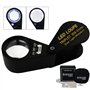 20x Loupe Bijoux Loupe LED UV Lumière 21mm Triolet Lentille Optique Verre