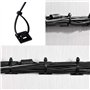 SRunDe Lot de 100 serre-câbles auto-bloquants multi-usages en nylon avec 100 supports de base adhésifs, organiseur de câbles pou