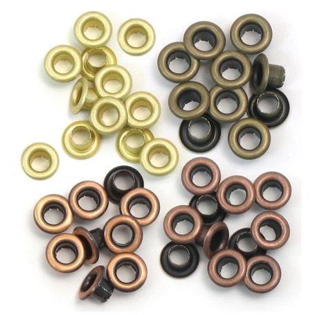 We R Memory Keepers Eyelets Standard 60/Pkg-Warm Metal
