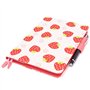 Protège Carnet De Santé Pour Bébé – Motif Fraises – Format A5 15x21 cm – Rabats Pour Ranger Les Ordonnances