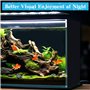 MINISOISO 2 Pcs Fond d'aquarium Noir, 30 x 200 cm PVC Fond Aquarium Autocollant, Fond d'aquarium Statique, Fond d'Écran d'Aquari