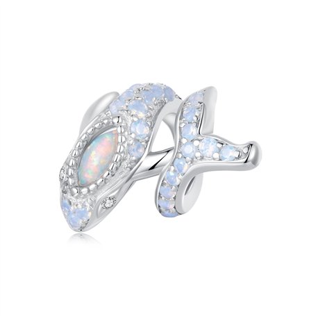 Breloque baleine bleue en argent sterling pour bracelets Pandora pour fille