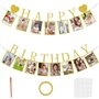 NISENTIA Guirlande photo décorative Happy Birthday