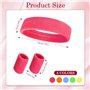 Bandeau et Bracelet Fluo Années 80 - 5 Pcs Bandeau et 10 Pcs Bracelet Neon - Accessoires Sportifs Anti-Transpiration Pour Homme