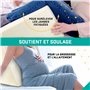 Purovi Coussin Triangulaire Multifonction - Coussin de Lecture pour lit, Soutien Dorsal - Coussin Dossier Canapé, Rehausseur en 