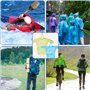 Jinzhenhong Lot de 20 ponchos de pluie jetables pour adultes, pour adultes, pour la pluie, lot familial pour femme et homme, mul
