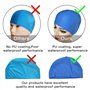 2pcs Bonnet de Bain Piscine Natation pour Adulte Bonnet de Bain Tissu PU Souple Bonnet de Natation pour Mixte Adulte Hommes Femm