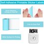 Auto-adhésif Rouleau de Papier Autocollant 9 Pcs Papier Photo Thermique pour PeriPage Imprimante Photo Portable Mini, P1 Mini Im