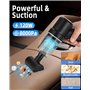8000Pa 120W Mini Aspirateur Voiture Puissant