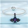 Pendentif chauve-souris pour bracelets Pandora, Charm en argent 925 pour Halloween cadeau