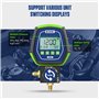 MR CARTOOL Manomètre Numérique Gaz Basse Pression HVAC Réfrigérant Collecteur Manomètres Numériques pour Systèmes de Réfrigérati