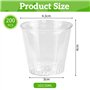 Kleemeiero 200PCS Verres à Shot Réutilisables en Plastique 30ML Verre à Liqueur Shooter Réutilisable Gobelets de Service Réutili