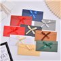 SHUOHONG 11 Pièces Colorées Enveloppe Cadeau, Enveloppe Couleur Rétro Papier, Enveloppe Kraft avec Nœud de Ruban, pour Invitatio