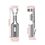 Heschen Pelle femelle à sertir rapide sertissage cosses 2,8 mm connecteur non isolé 100 pièces
