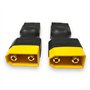 1 adaptateur haut de gamme XT90 mâle vers Traxxas TRX femelle 12 AWG 3,5 mm² Câble adaptateur en silicone à courant élevé pour b