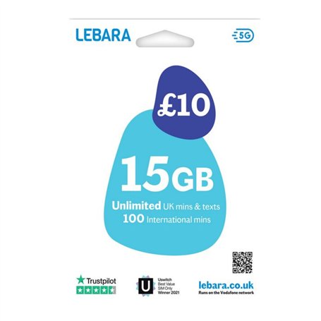 Sim 100% anonyme Lebara Uk