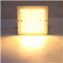 ZONCENG1 12V 9W Carré LED RV Intérieur plafonnier 42LED Lampe de Plafond pour Marine Bateau Camper Remorque (Blanc Chaud)