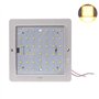 ZONCENG1 12V 9W Carré LED RV Intérieur plafonnier 42LED Lampe de Plafond pour Marine Bateau Camper Remorque (Blanc Chaud)