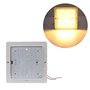 ZONCENG1 12V 9W Carré LED RV Intérieur plafonnier 42LED Lampe de Plafond pour Marine Bateau Camper Remorque (Blanc Chaud)