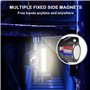 Lampe frontale LED rechargeable pour camping : 2 lampes frontales COB avec 5 modes d'éclairage, lampe frontale de pêche, course